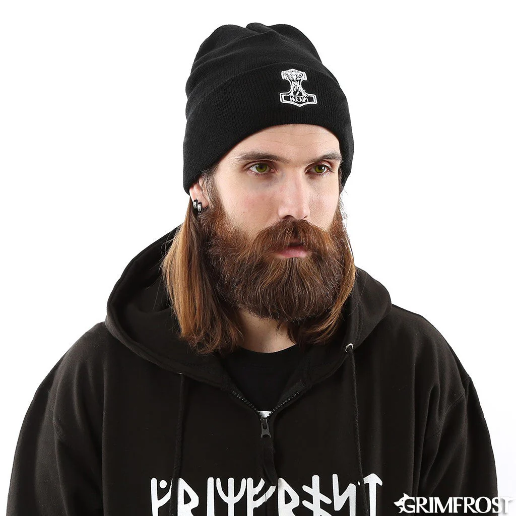 Mjolnir Watch Hat, Black - Image 4