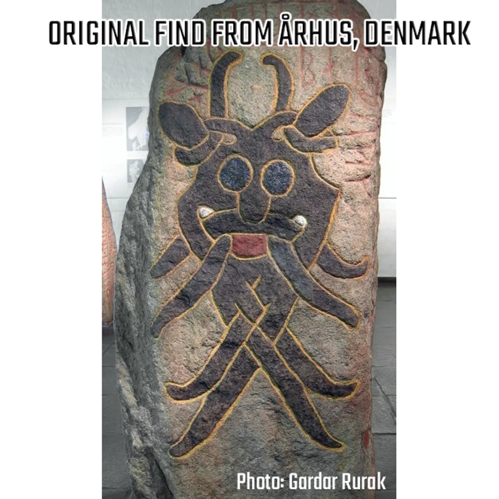 Moesgard Mask Pendant, Bronze - Image 5