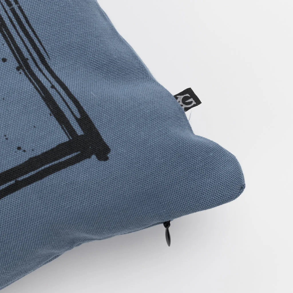 Pillow Cover 1, Torslunda Collection, Blue - Image 2