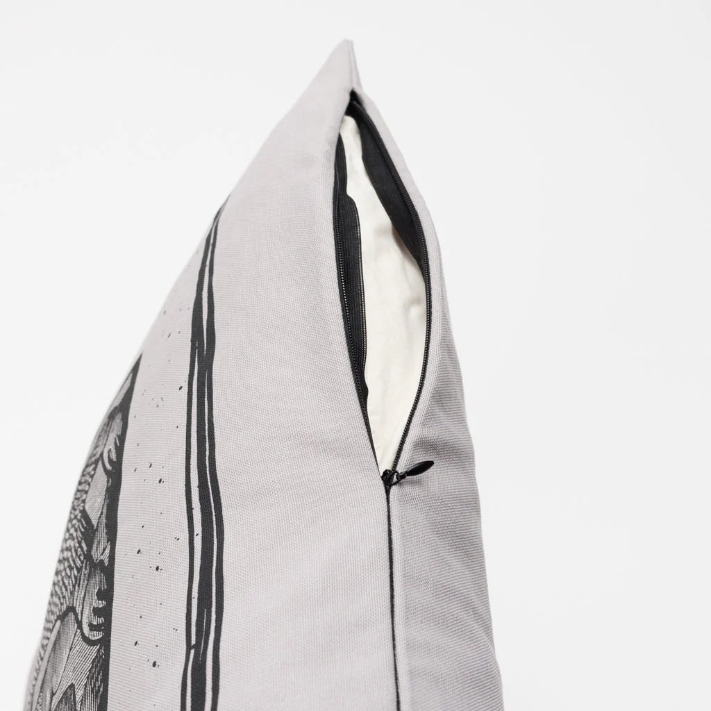 Pillow Cover 1, Torslunda Collection, Grey - Image 3