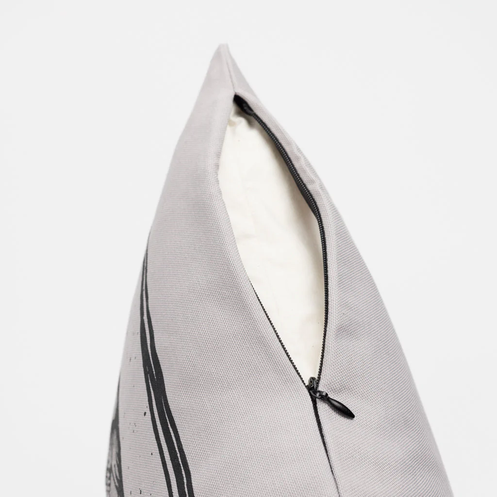 Pillow Cover 2, Torslunda Collection, Grey - Image 3