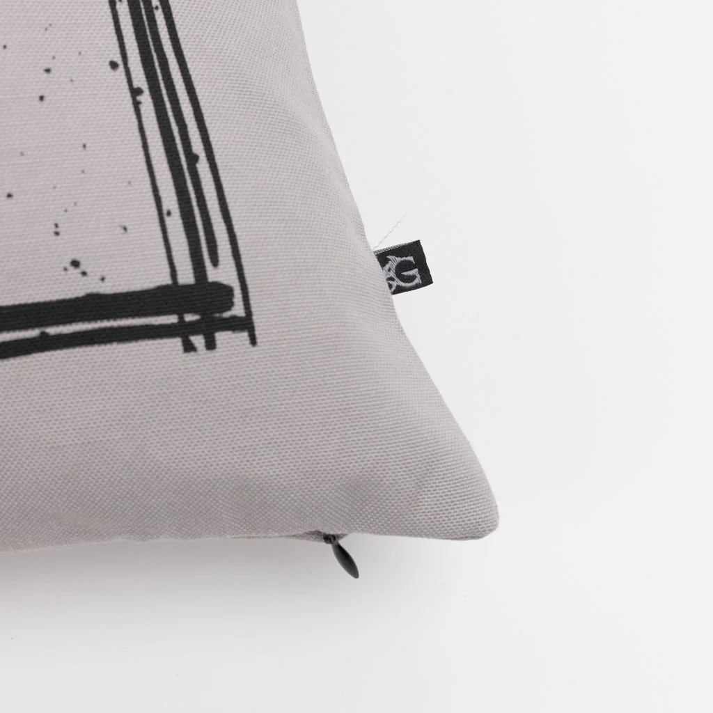 Pillow Cover 3, Torslunda Collection, Grey - Image 2