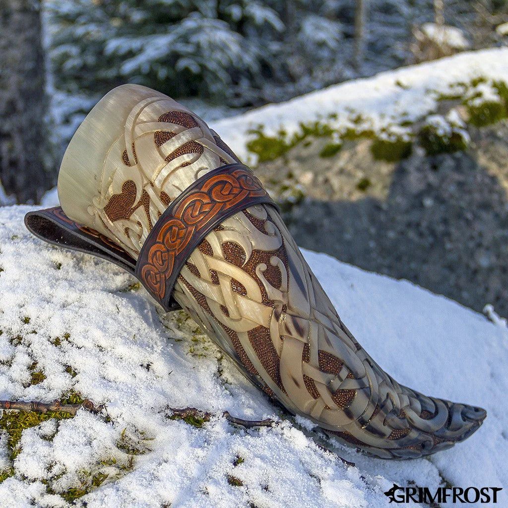 Premium Drinking Horn, Drekar - Image 3