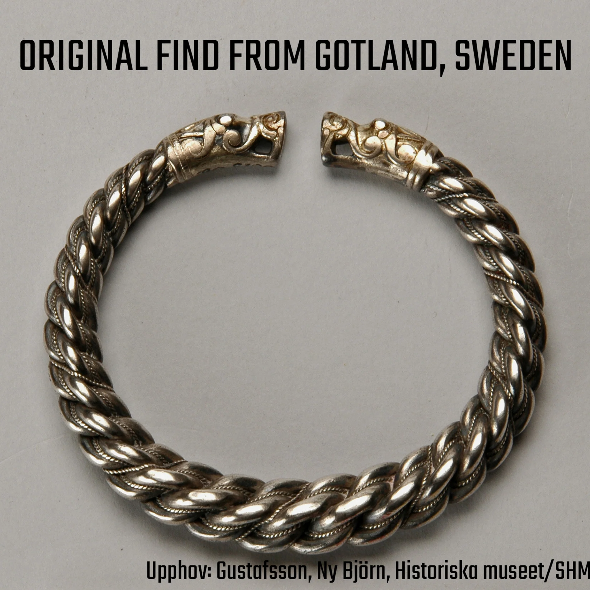 Premium Gotland Armring, Silver - Image 6