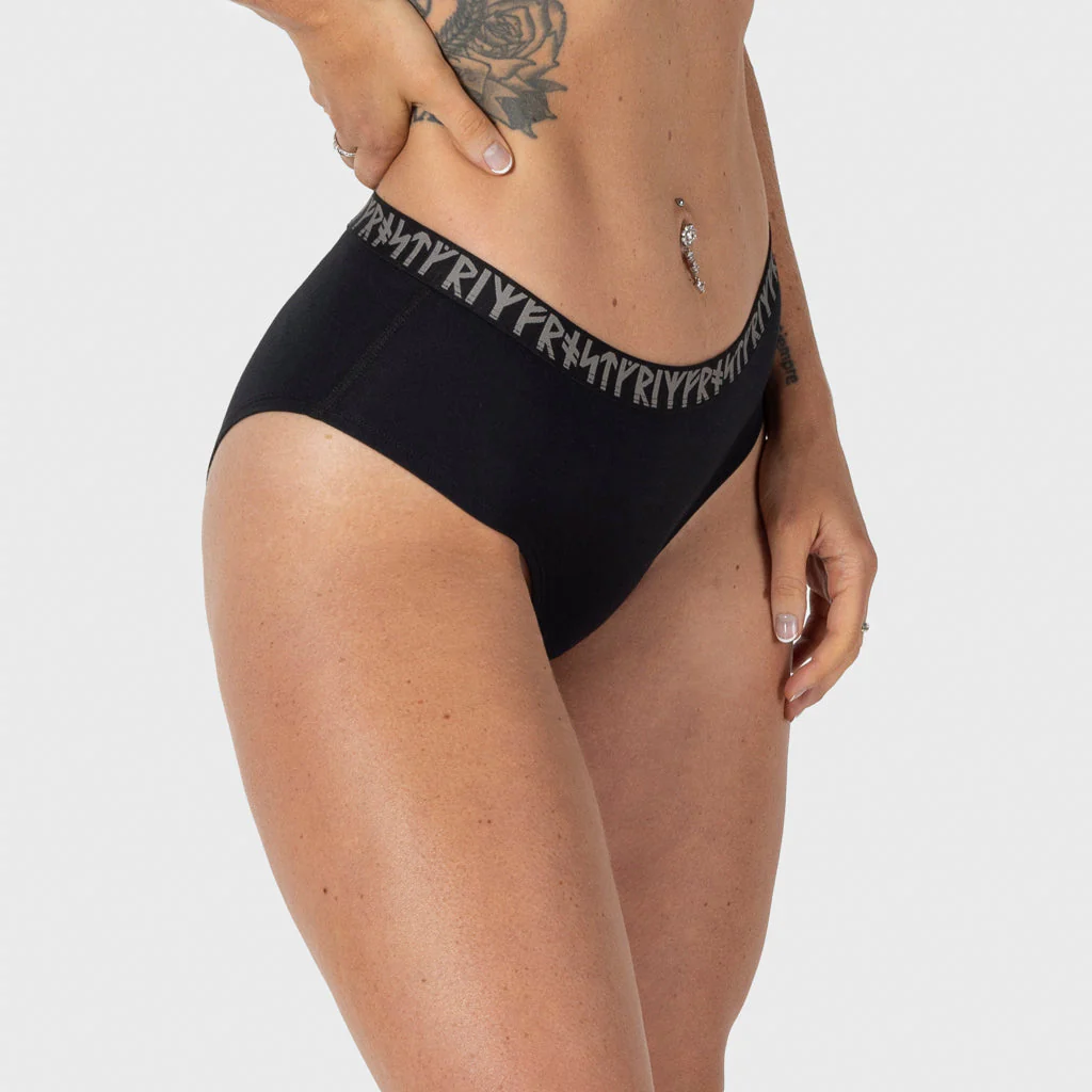 Premium Hipster Briefs, Black Modal - Image 2
