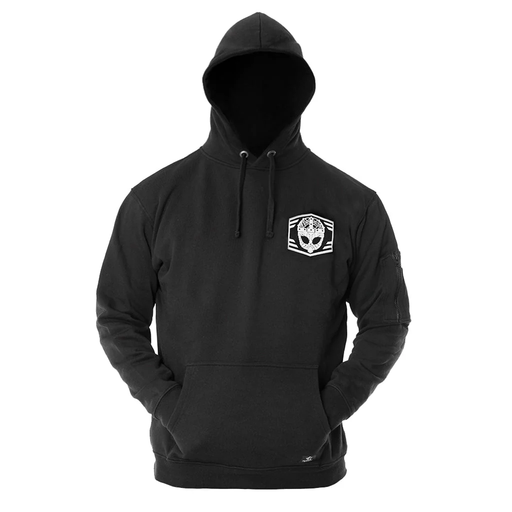 Premium Hoodie, Clan Helmet, Black - Image 2