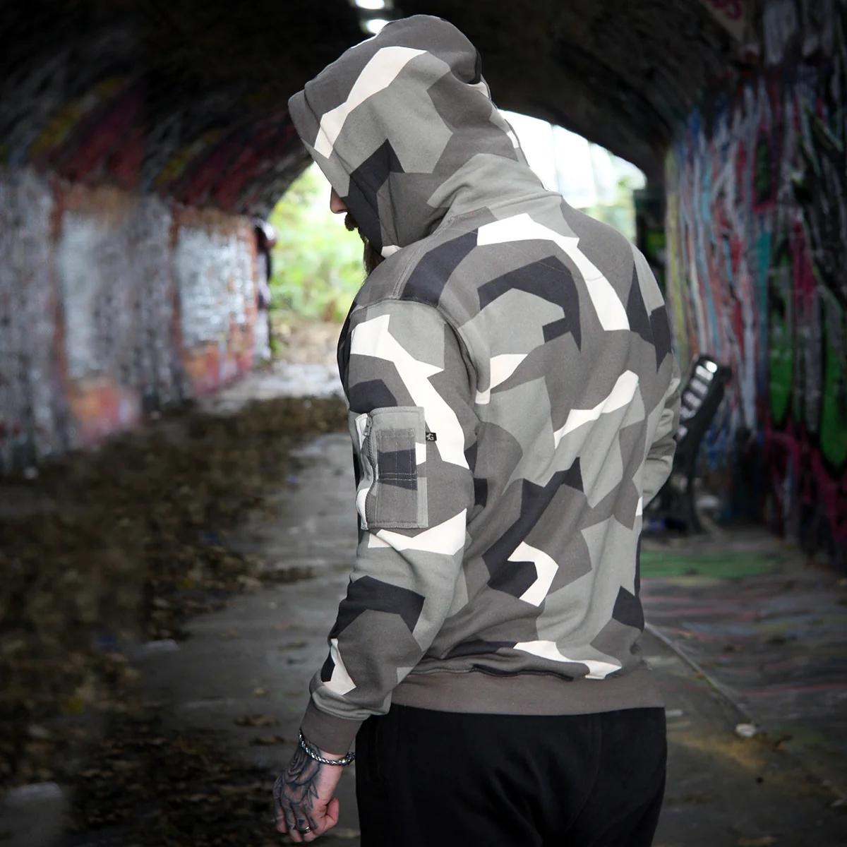 Premium Hoodie, Ulfhedinn, M90 Brown Camo - Image 2
