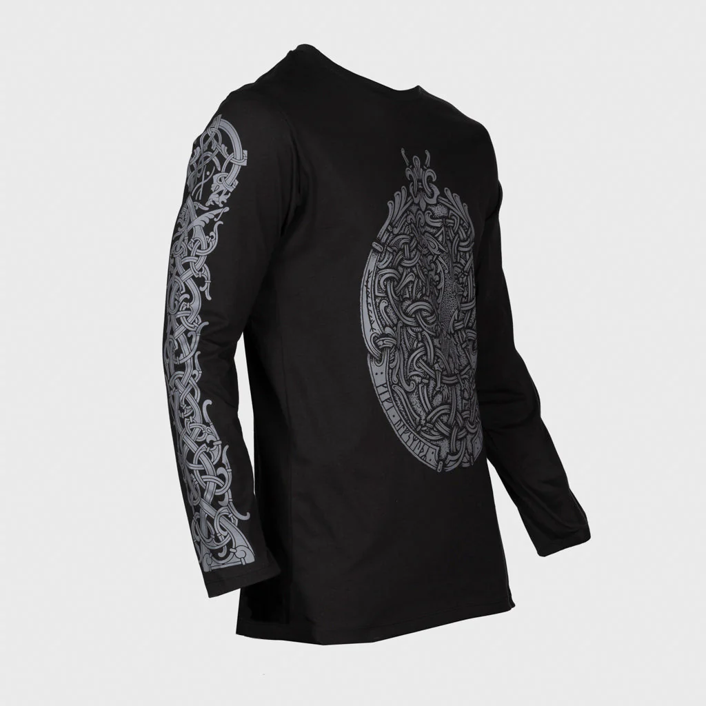 Premium Longsleeve, The Wolf, Black - Image 4