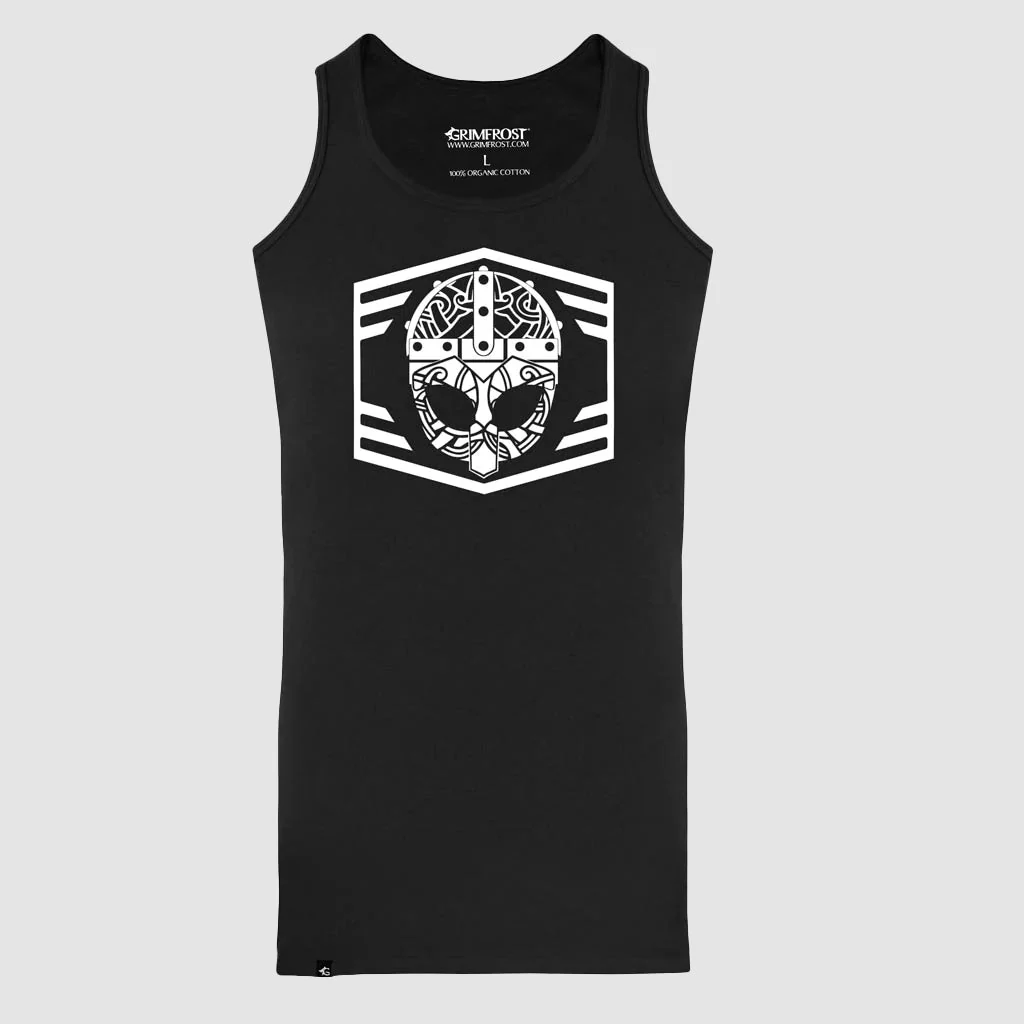 Premium Tank Top, Clan Helmet, Black - Image 3