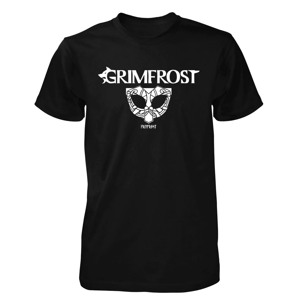 Premium T-shirt, Grimfrost Clan Mask, Black - Image 3