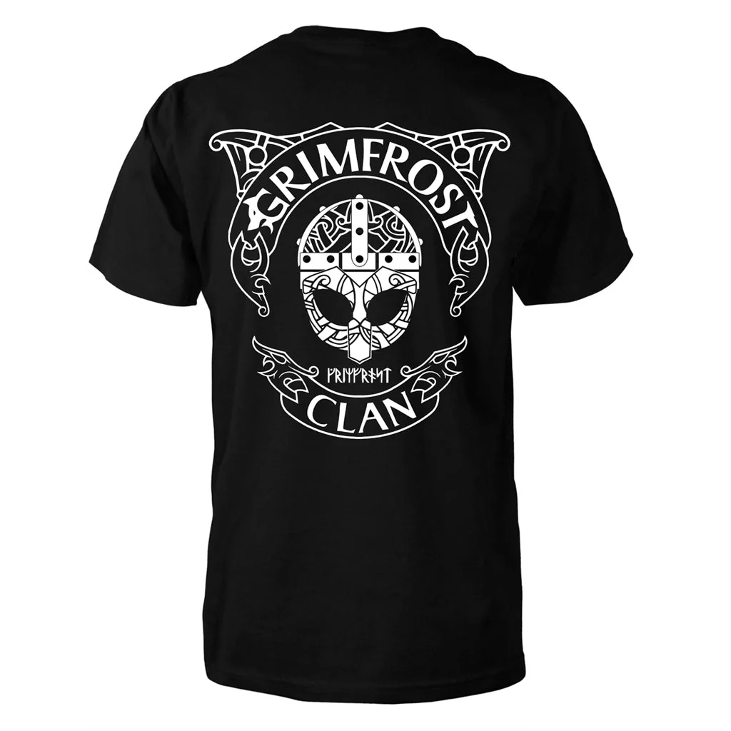 Premium T-shirt, Grimfrost Clan Mask, Black - Image 4
