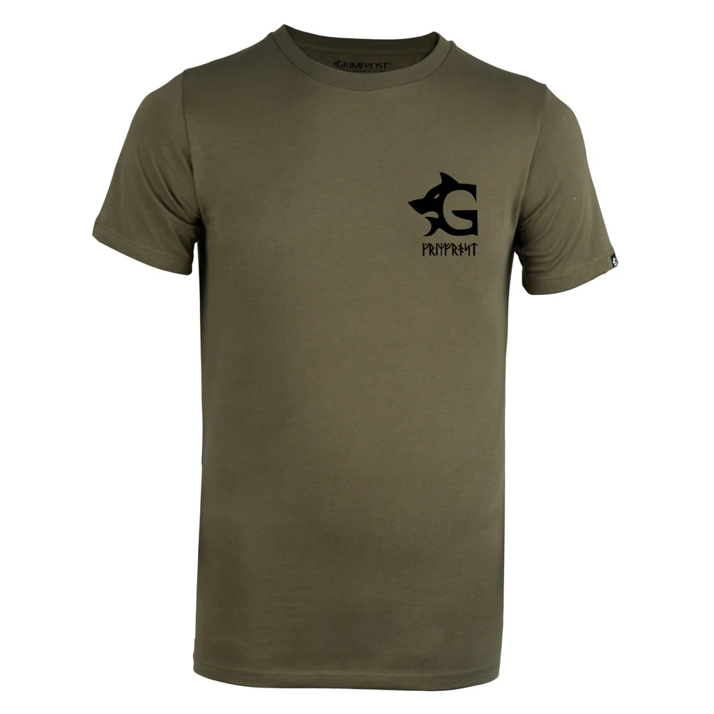 Premium T-shirt, Grimfrost Logo, Green - Image 3