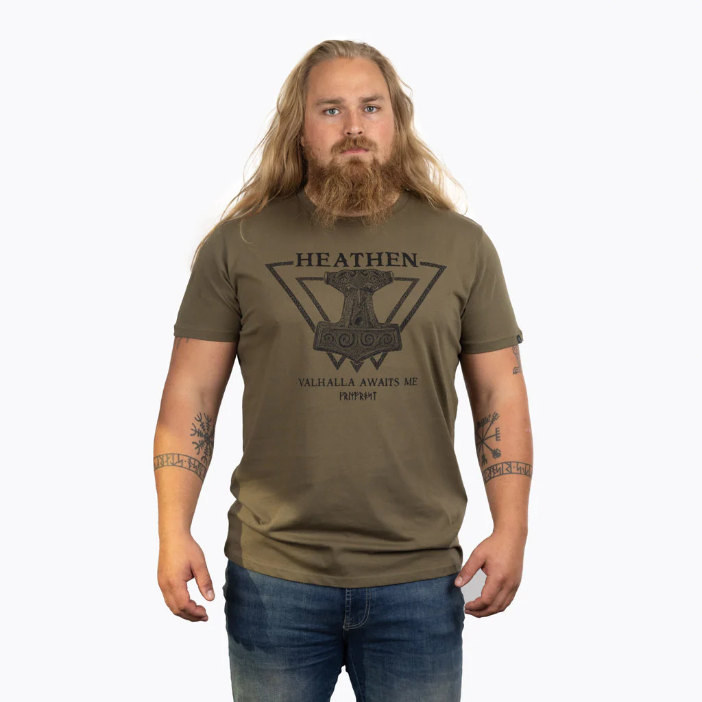 Premium T-shirt, Heathen, Green