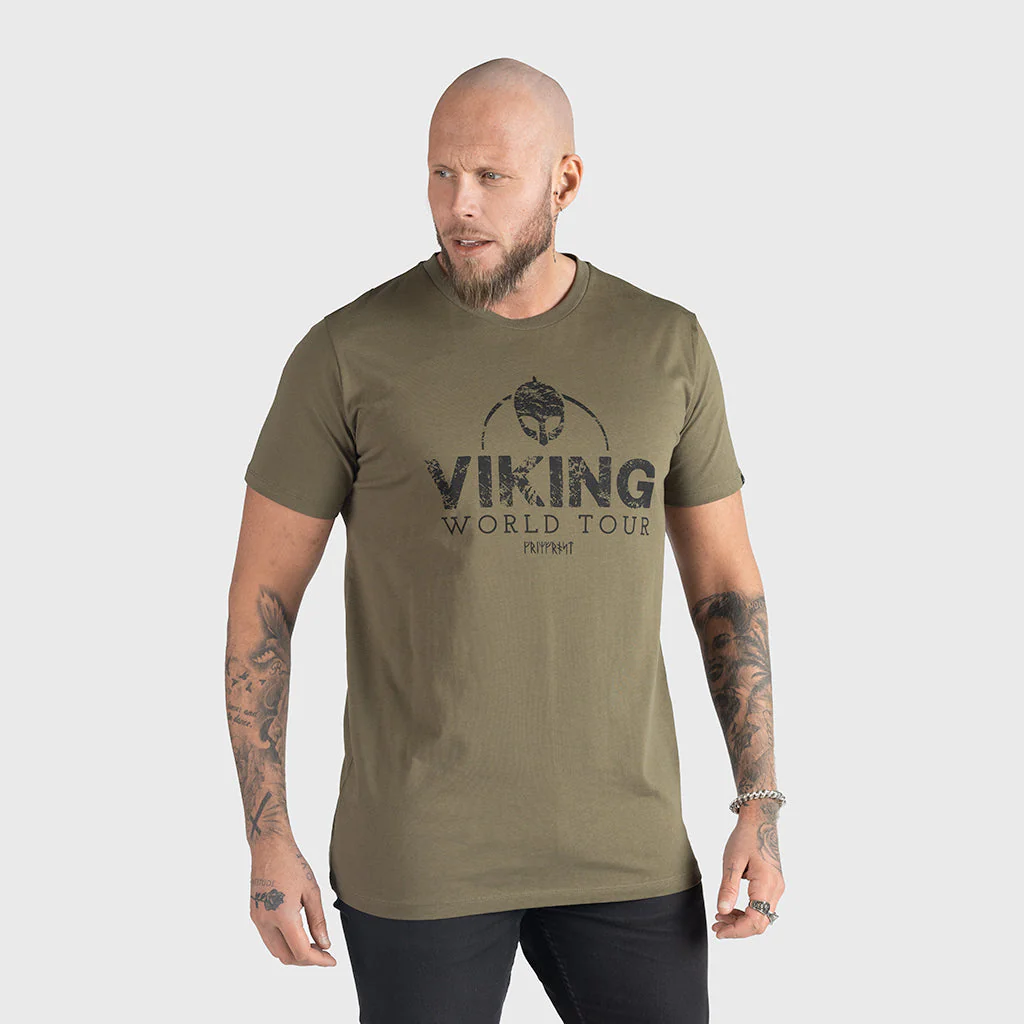 Premium T-shirt, World Tour, Green - Image 2