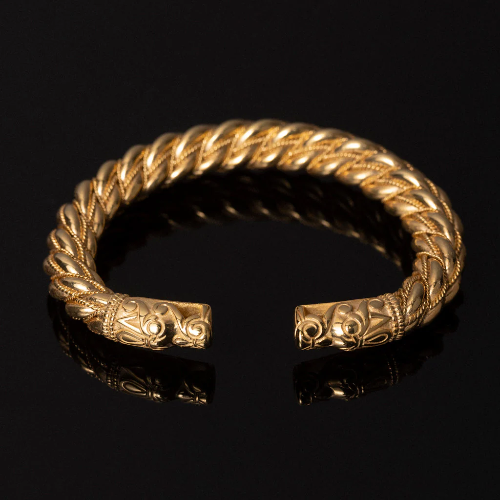 Premium Thick Gotland Armring, Gold - Image 2