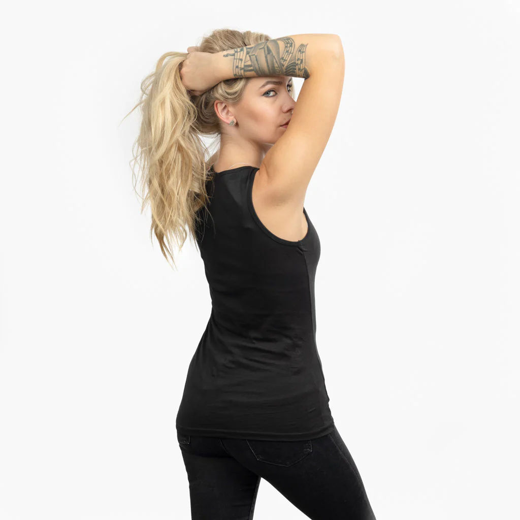Women's Premium Tank Top, Shieldmaiden, Black - Image 2