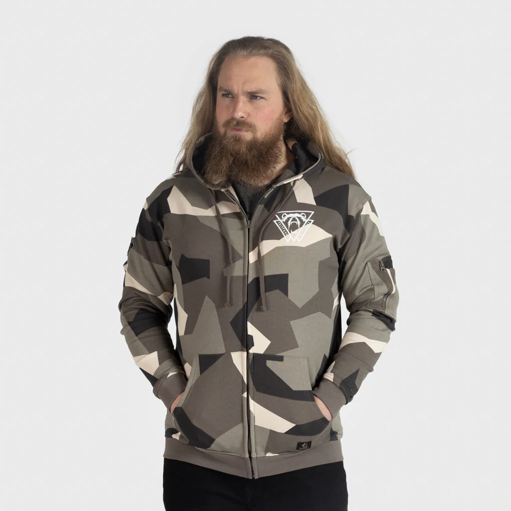Premium Zip Hoodie, Berserker, M90 Brown Camo - Image 2