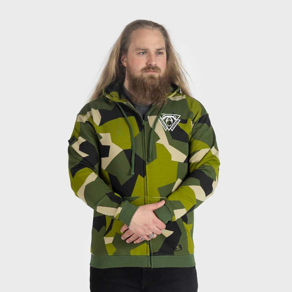 Premium Zip Hoodie, Berserker, M90 Green Camo - Image 2