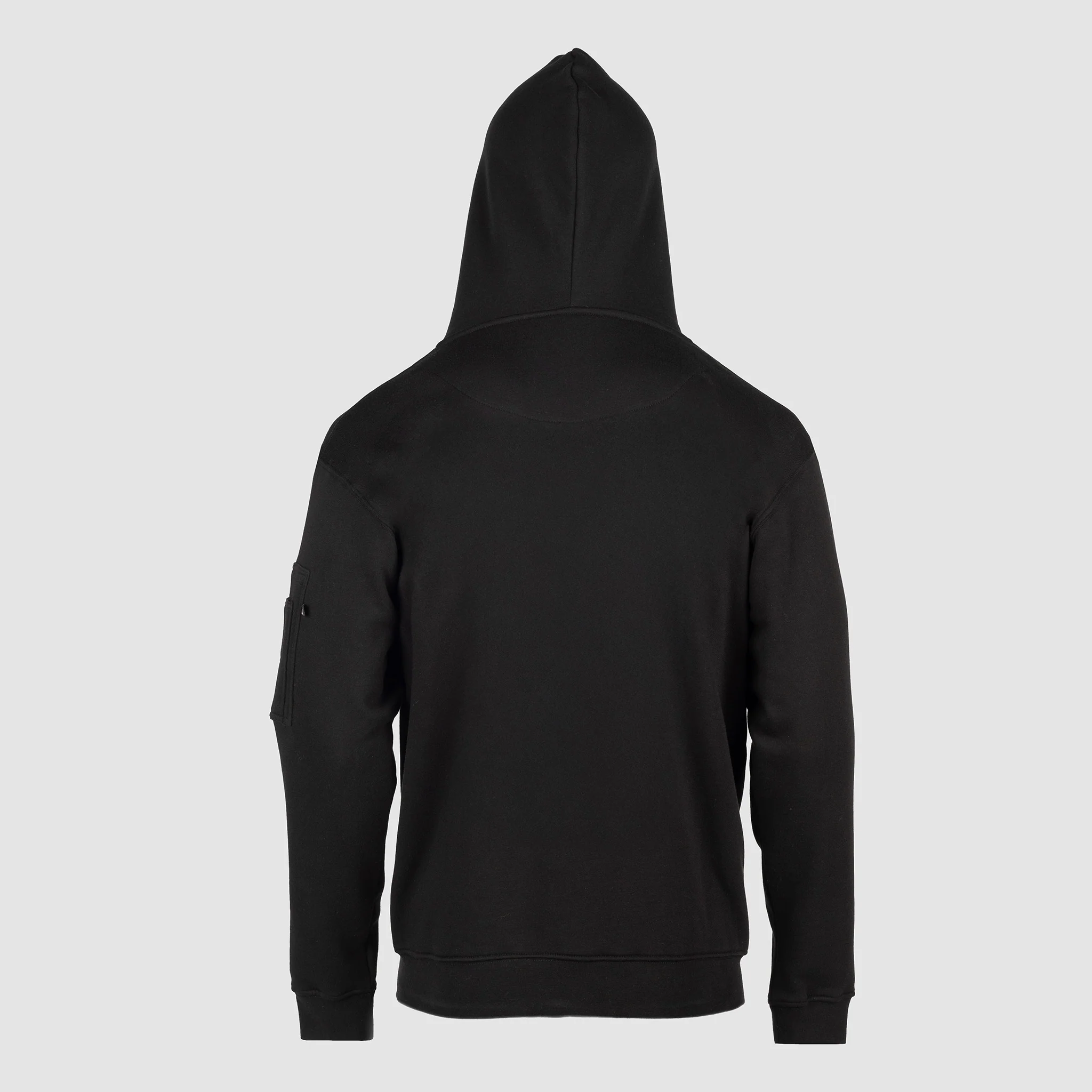 Premium Zip Hoodie, Clan Helmet, Black - Image 7