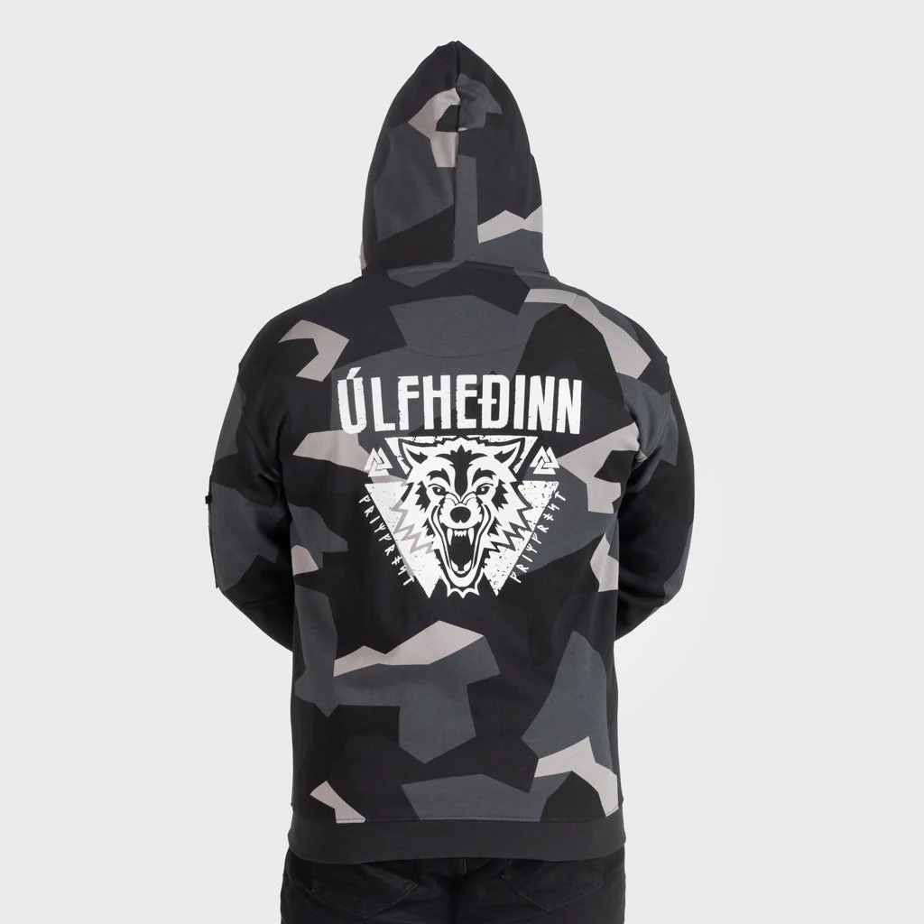 Premium Zip Hoodie, Ulfhedinn, M90 Grey Camo