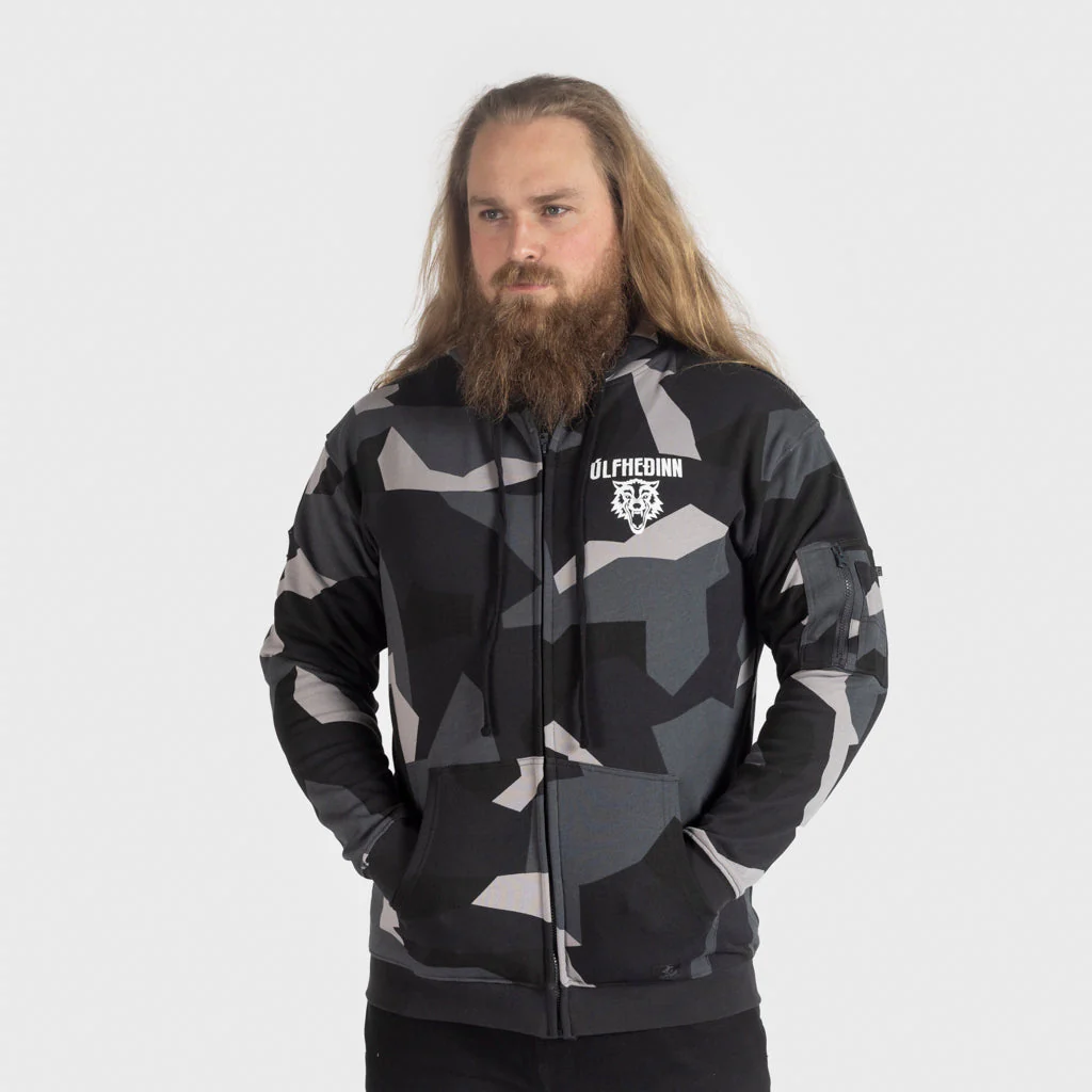 Premium Zip Hoodie, Ulfhedinn, M90 Grey Camo - Image 2