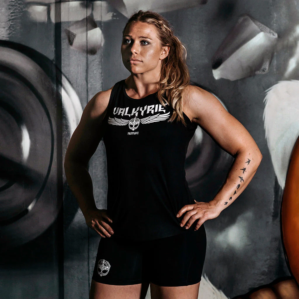Gym Racerback Vest, Valkyrie, Black - Image 3