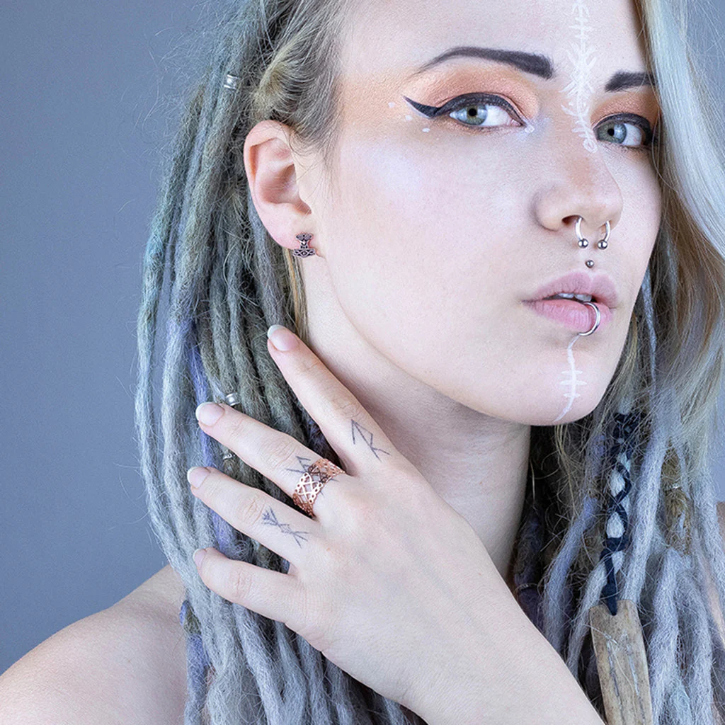 Ran's Net Ring, Rose Gold - Image 3