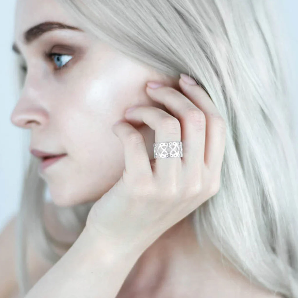 Ran's Net Ring, Silver - Image 4