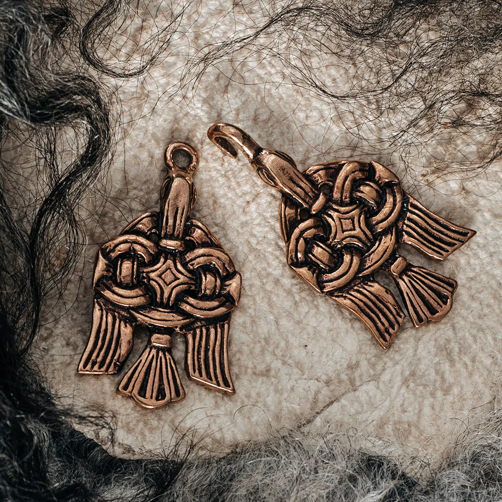 Raven Clasp, Large, Bronze