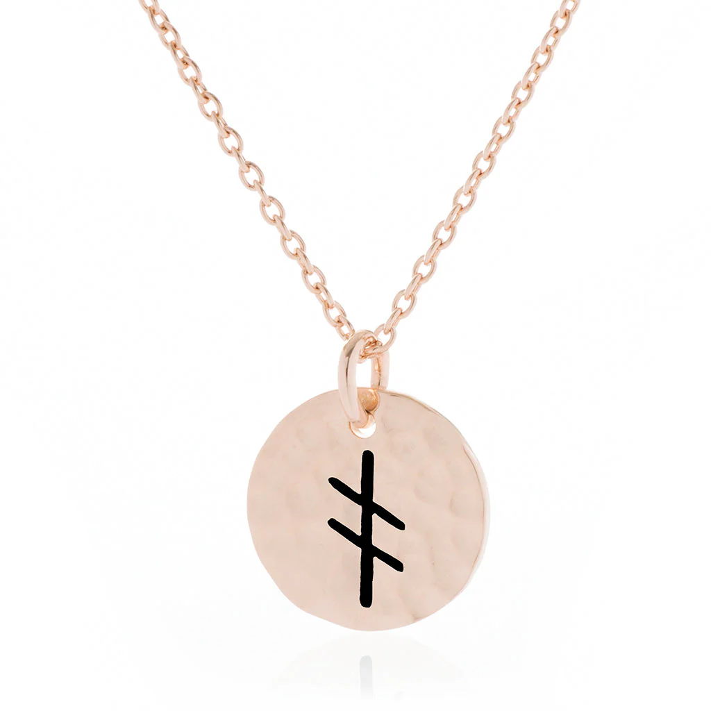 Choose Your Rune Pendant, Rose Gold - Image 4