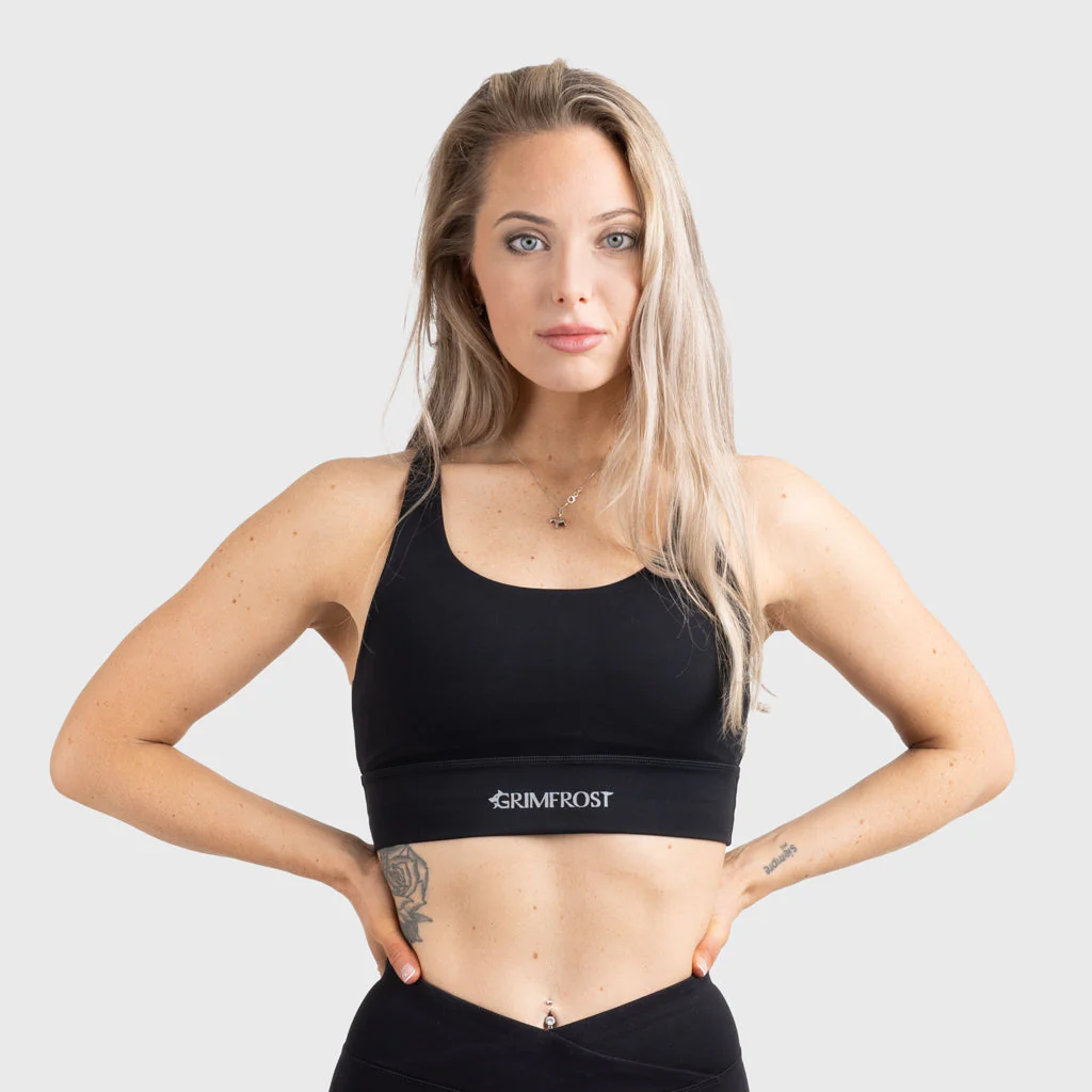 Sports Bra, Black - Image 3