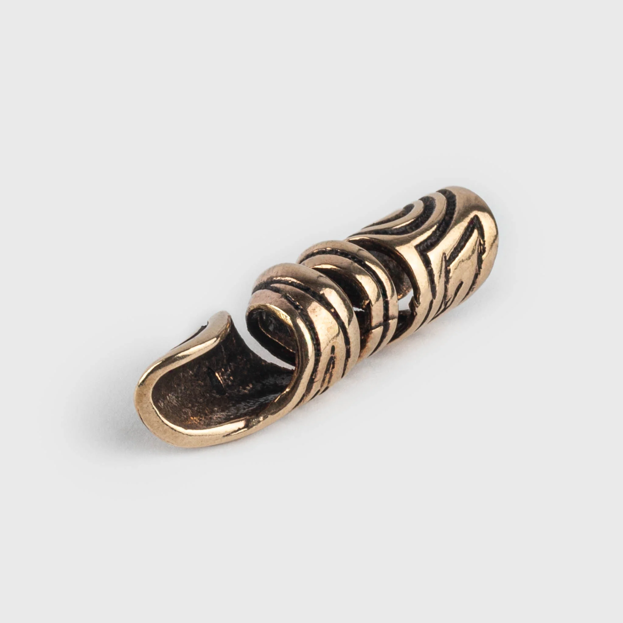 Sun Spiral Beard Ring, Bronze - Image 3