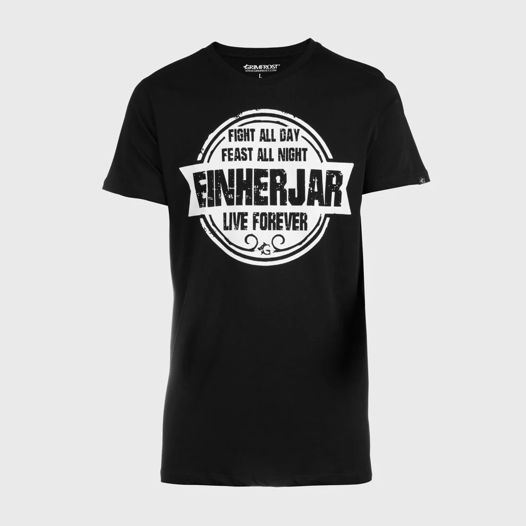 Premium T-shirt, Einherjar Feast, Black - Image 3
