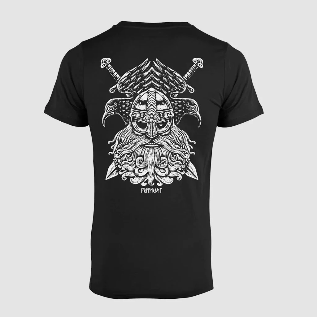 Premium T-shirt, Odin & Ravens, Black - Image 3