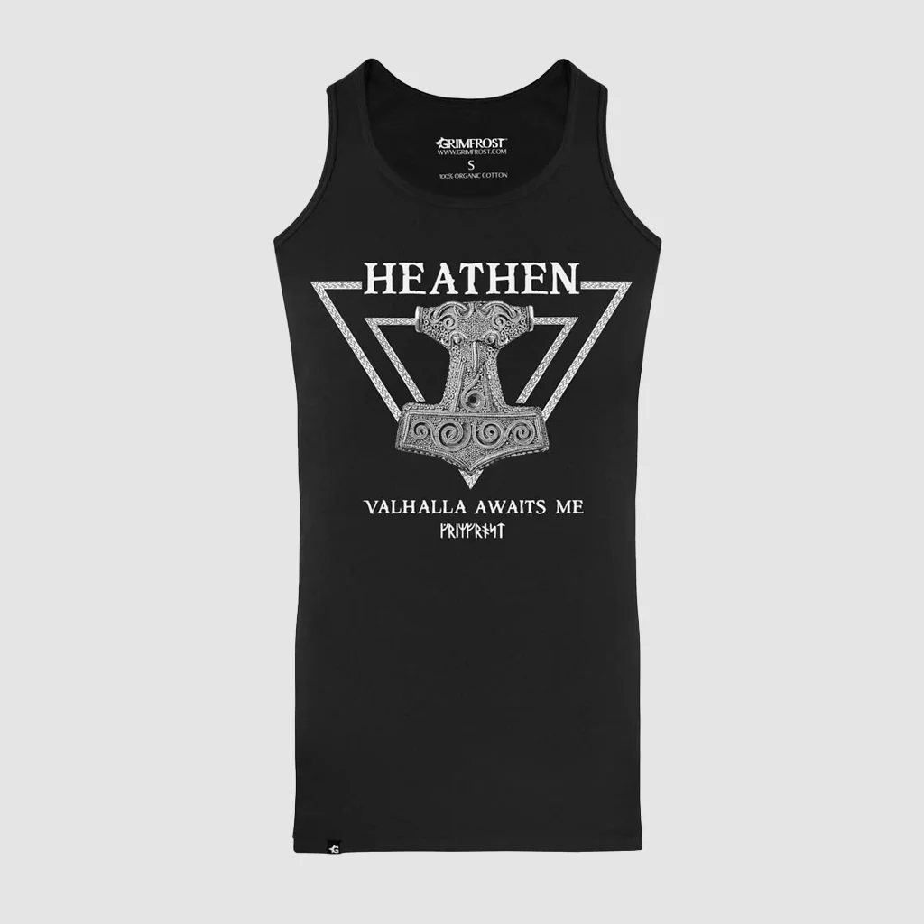 Premium Tank Top, Heathen, Black - Image 2