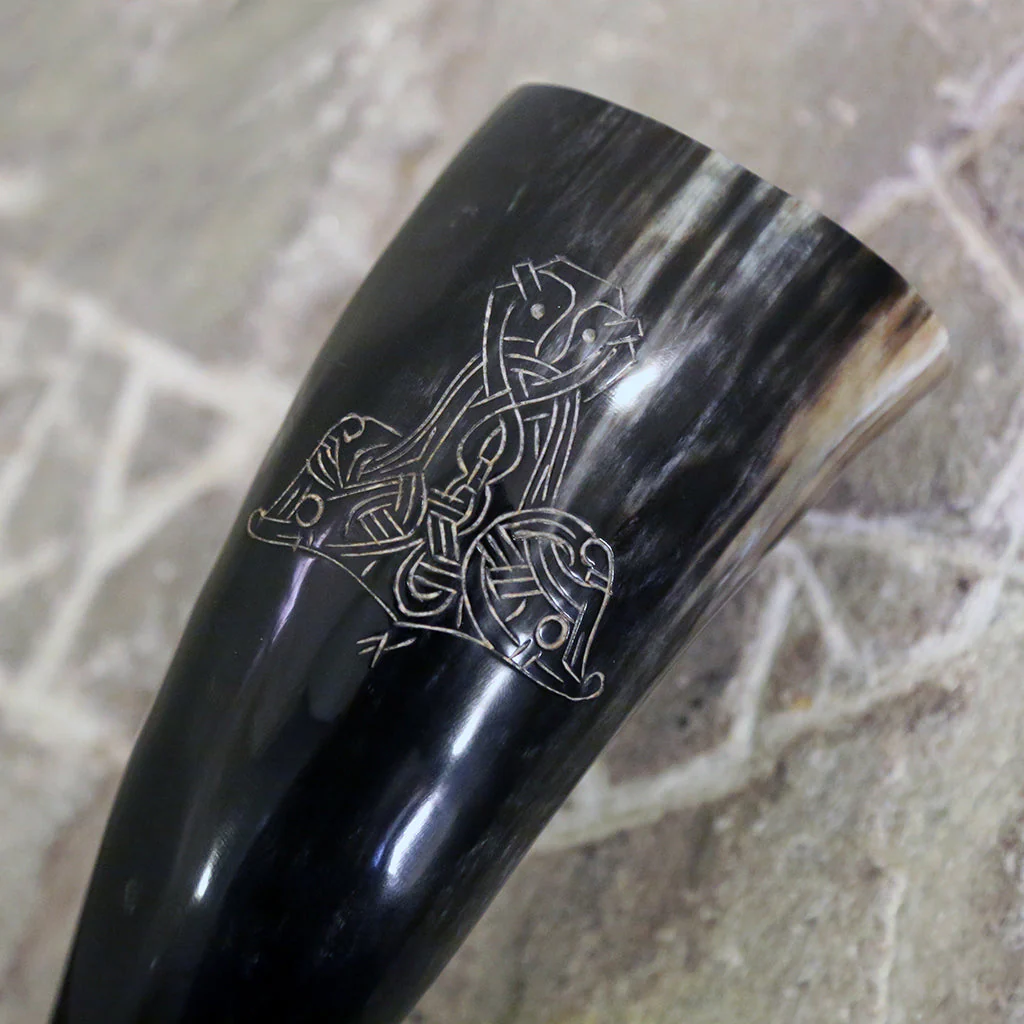 Thor's Hammer Drinking Horn, Large - Image 3