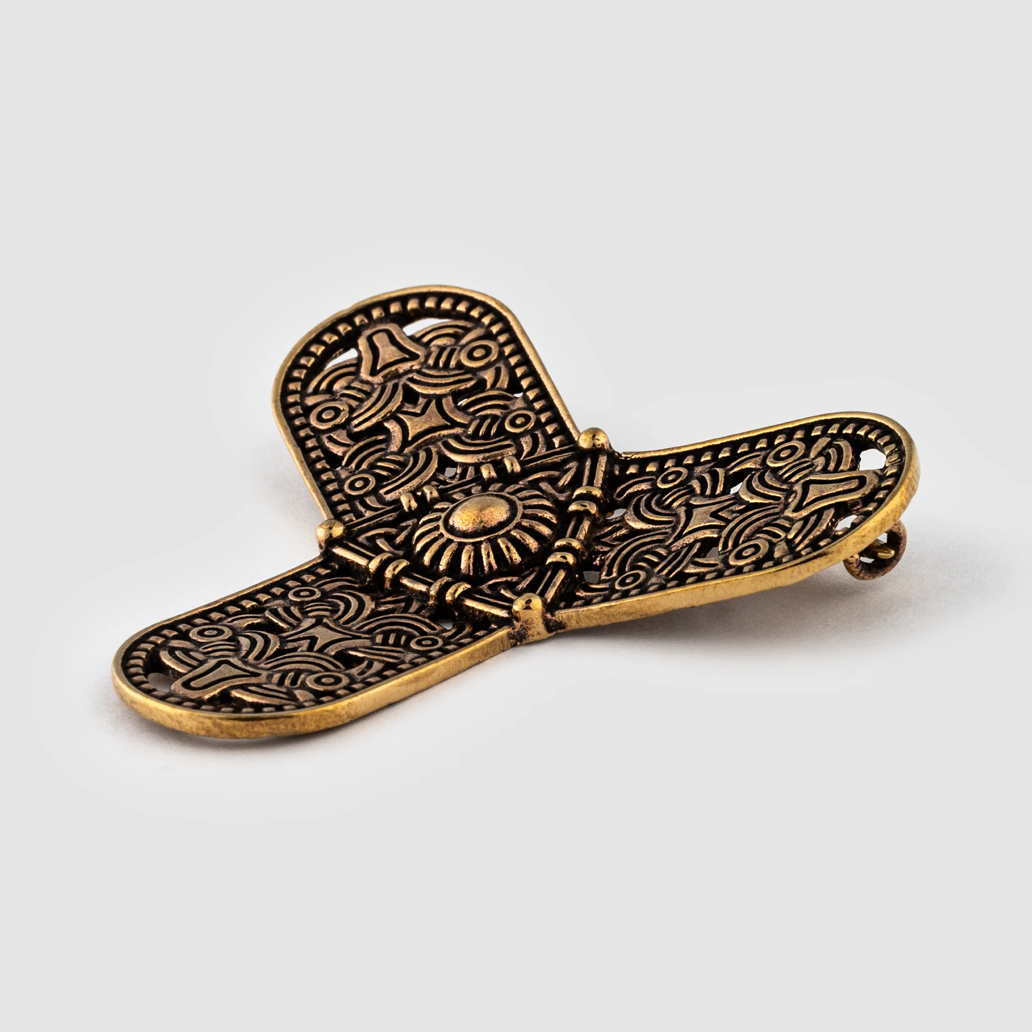 Threefoil Brooch, Bronze - Image 3