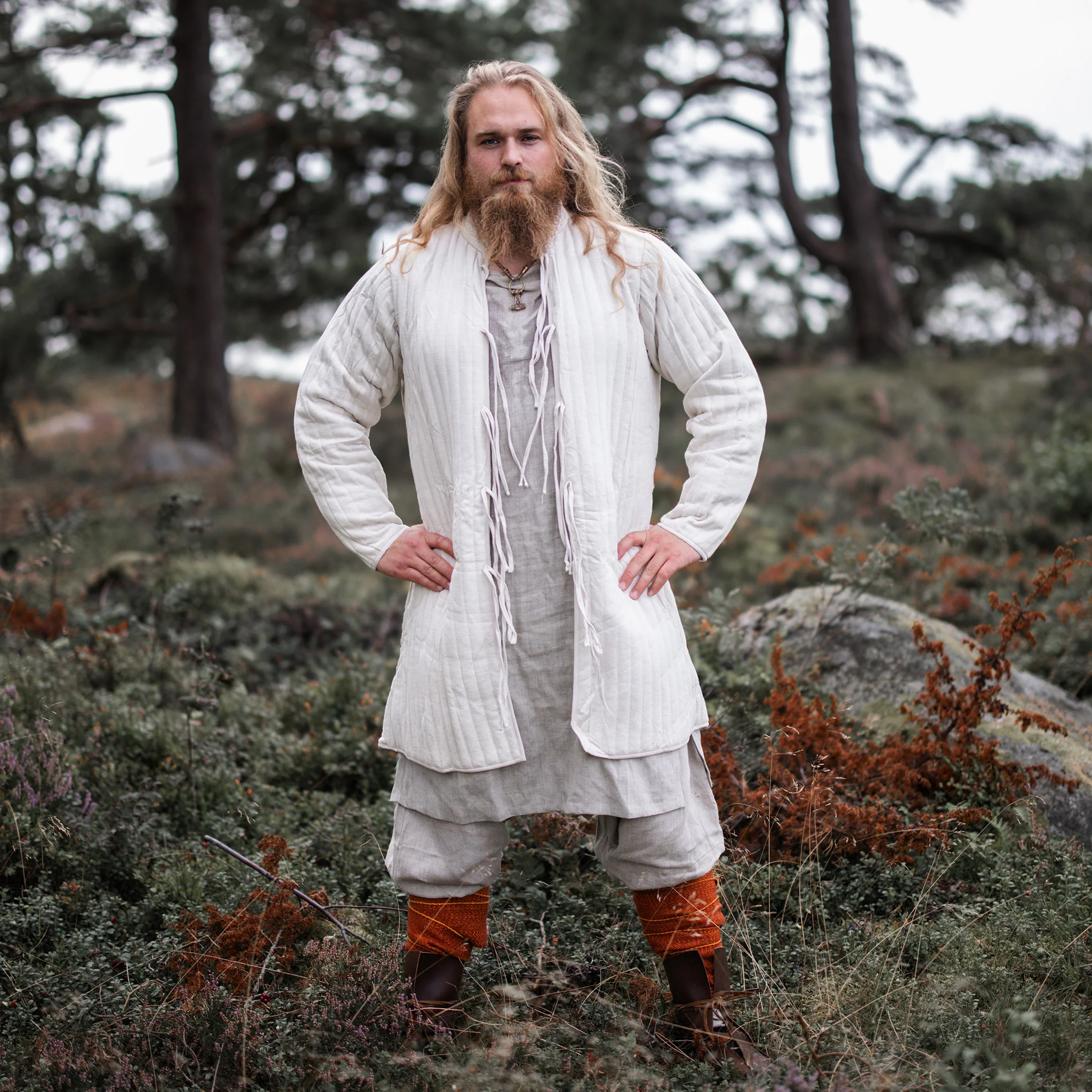 Treyja, Padded Coat, Off White - Image 3