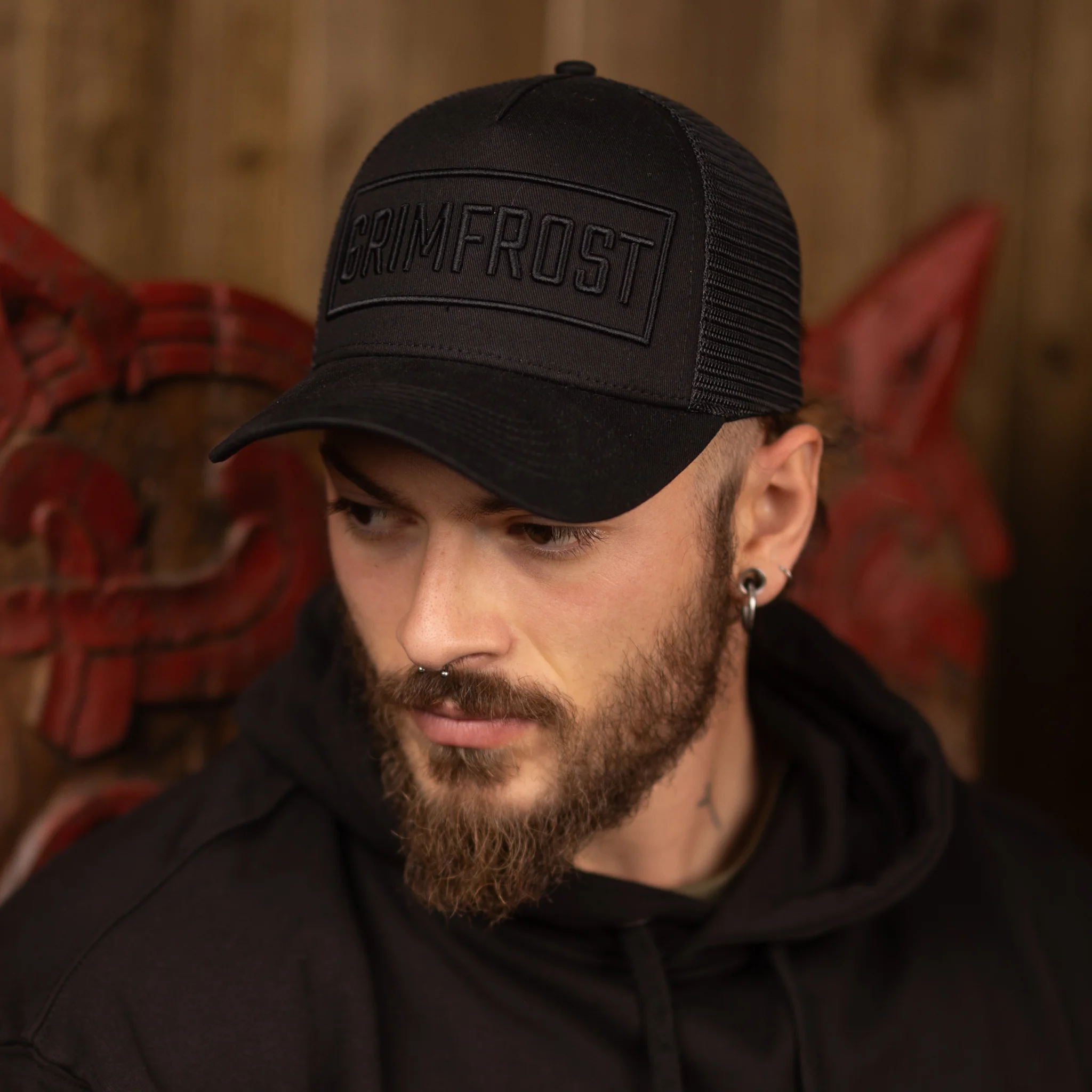 Trucker Cap, Grimfrost, Black - Image 2