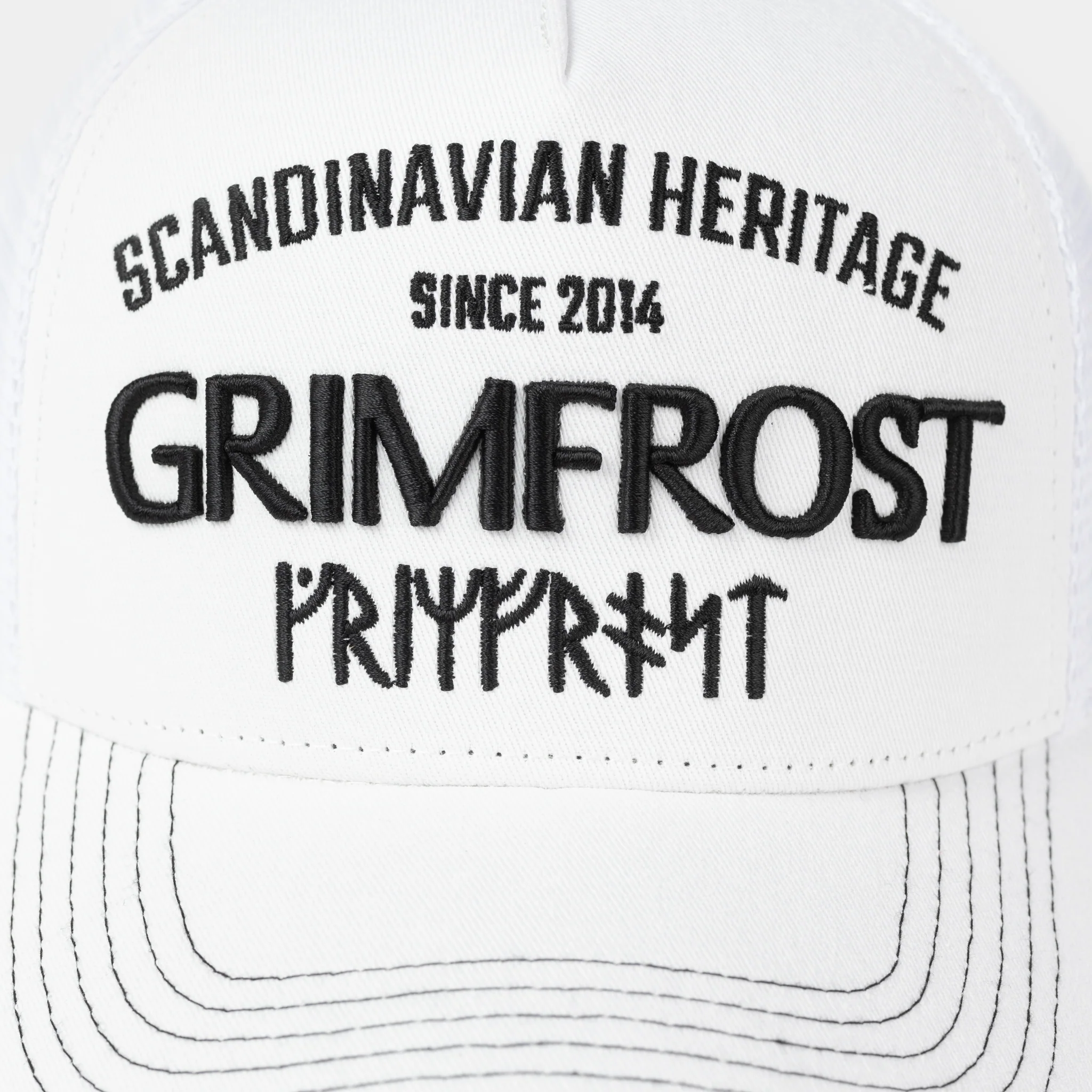 Trucker Cap, Scandinavian Heritage, White - Image 5