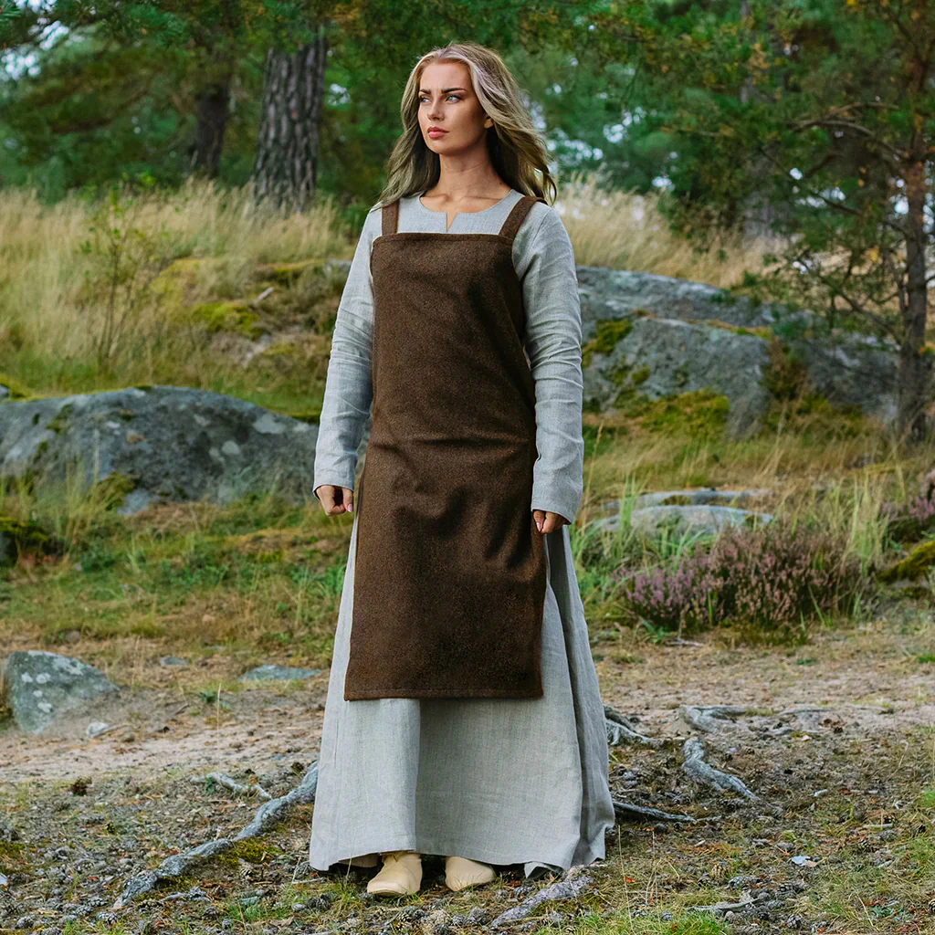 Viking Apron Dress, Brown - Image 4