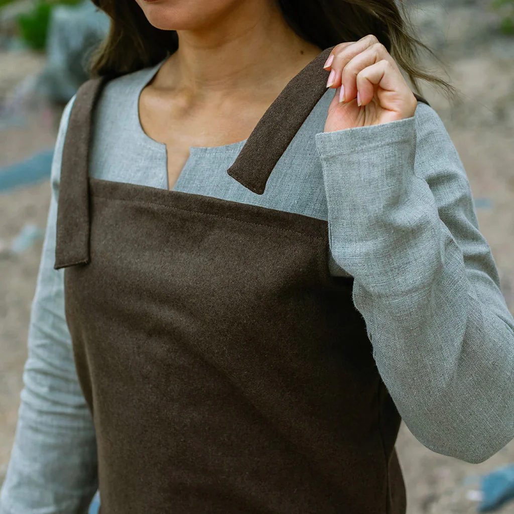Viking Apron Dress, Brown - Image 5