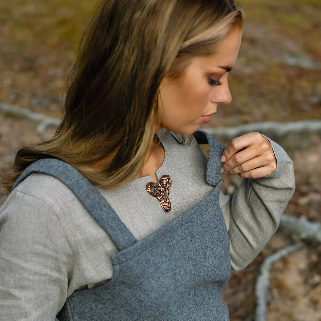 Viking Apron Dress, Grey - Image 3