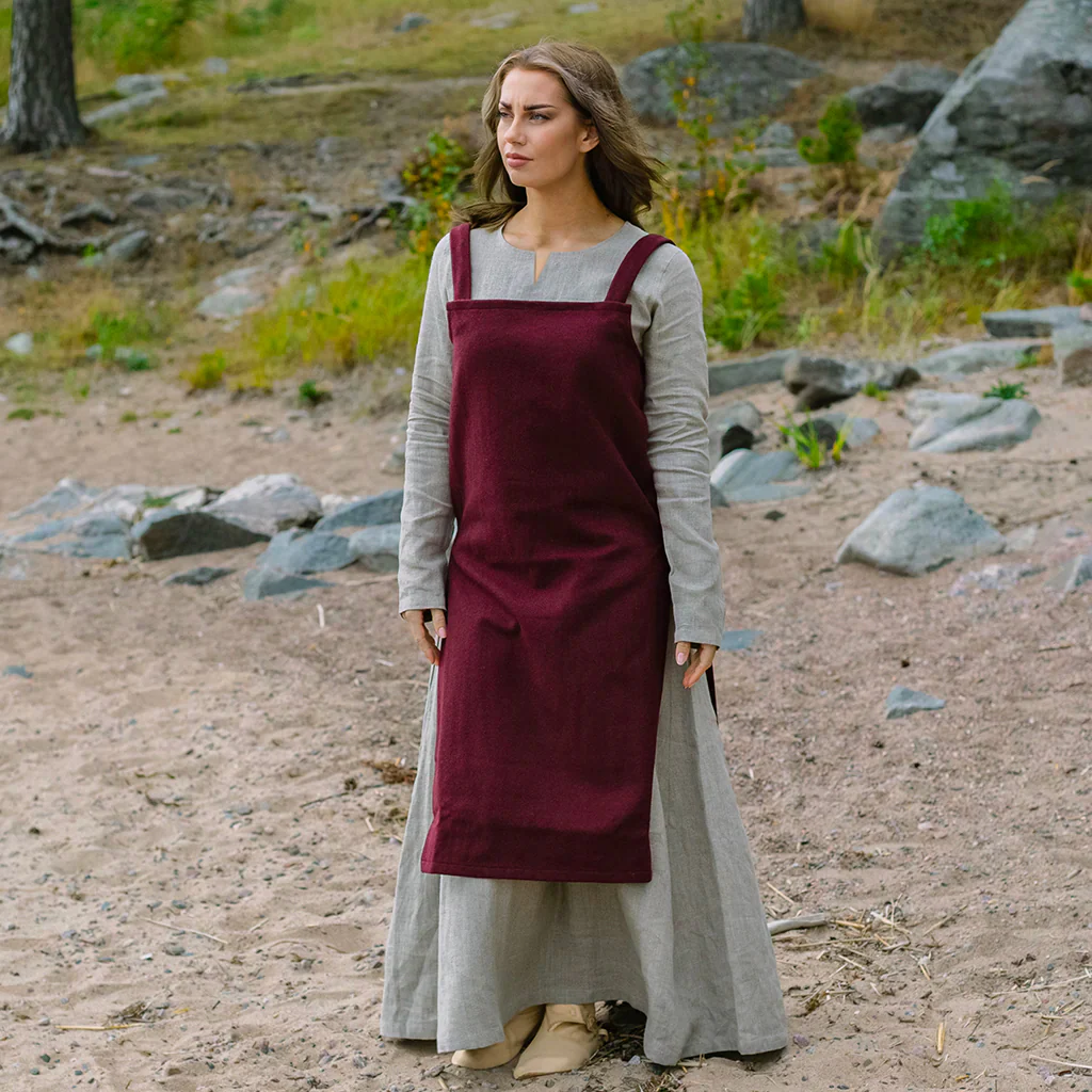 Viking Apron Dress, Red - Image 4