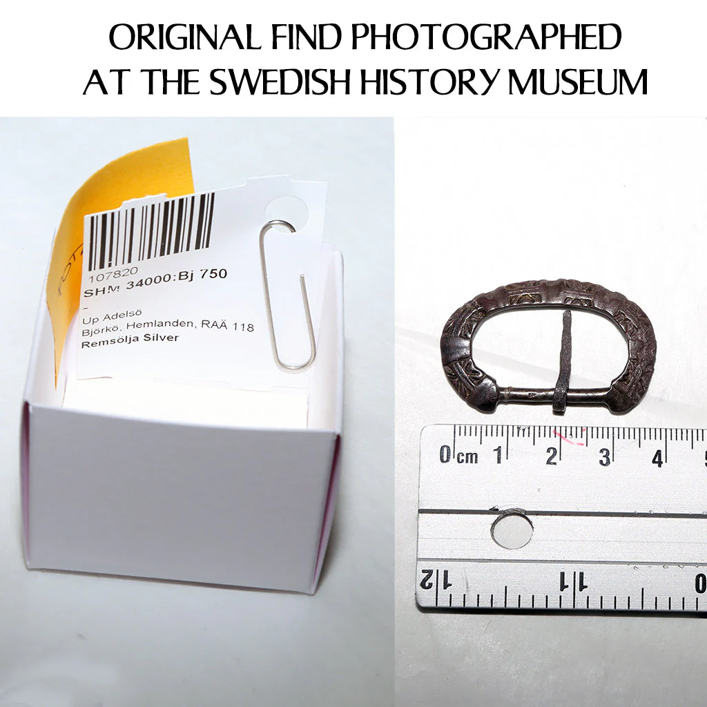 Viking Belt, Birka 750, Antique Brown - Image 3