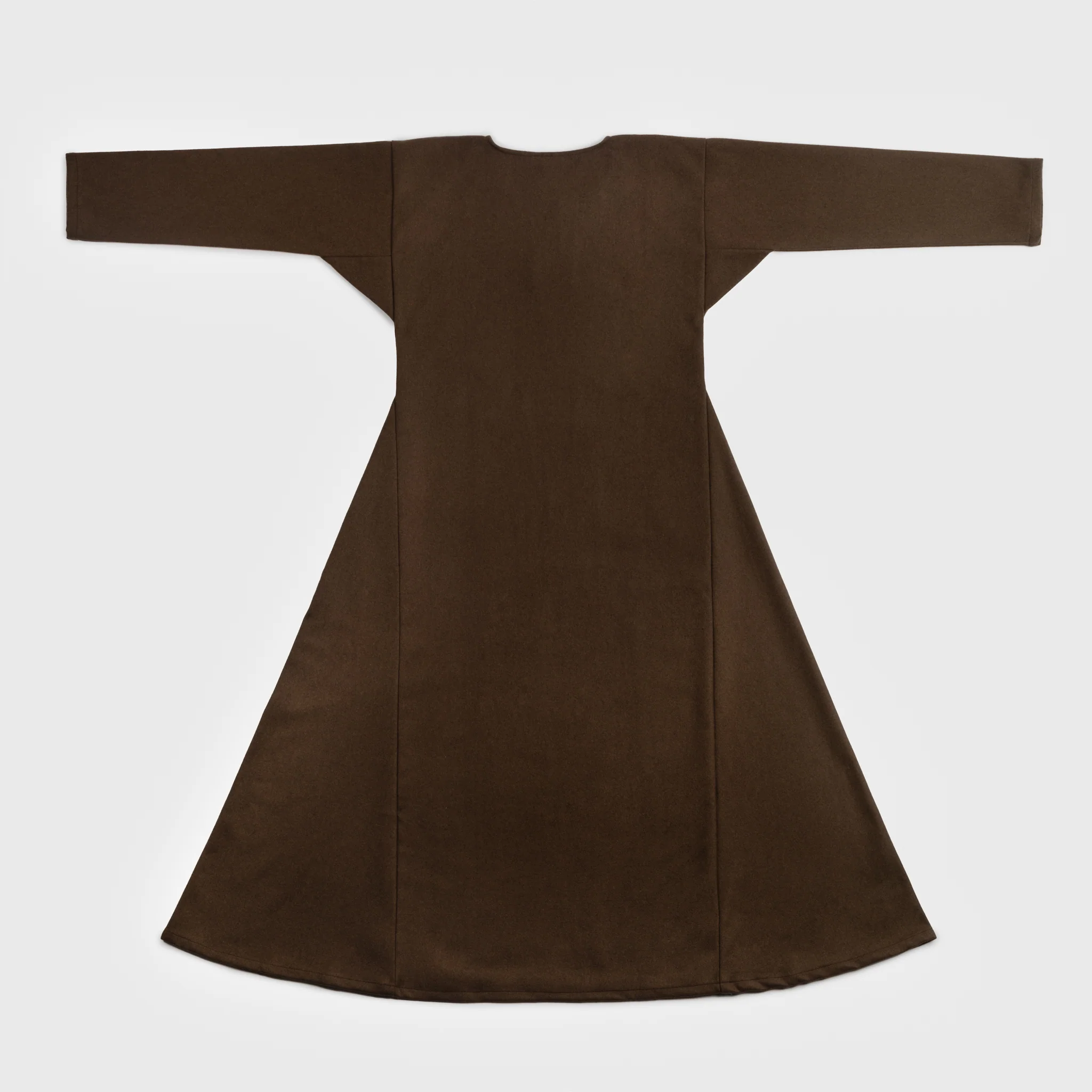 Viking Dress, Wool, Brown - Image 5