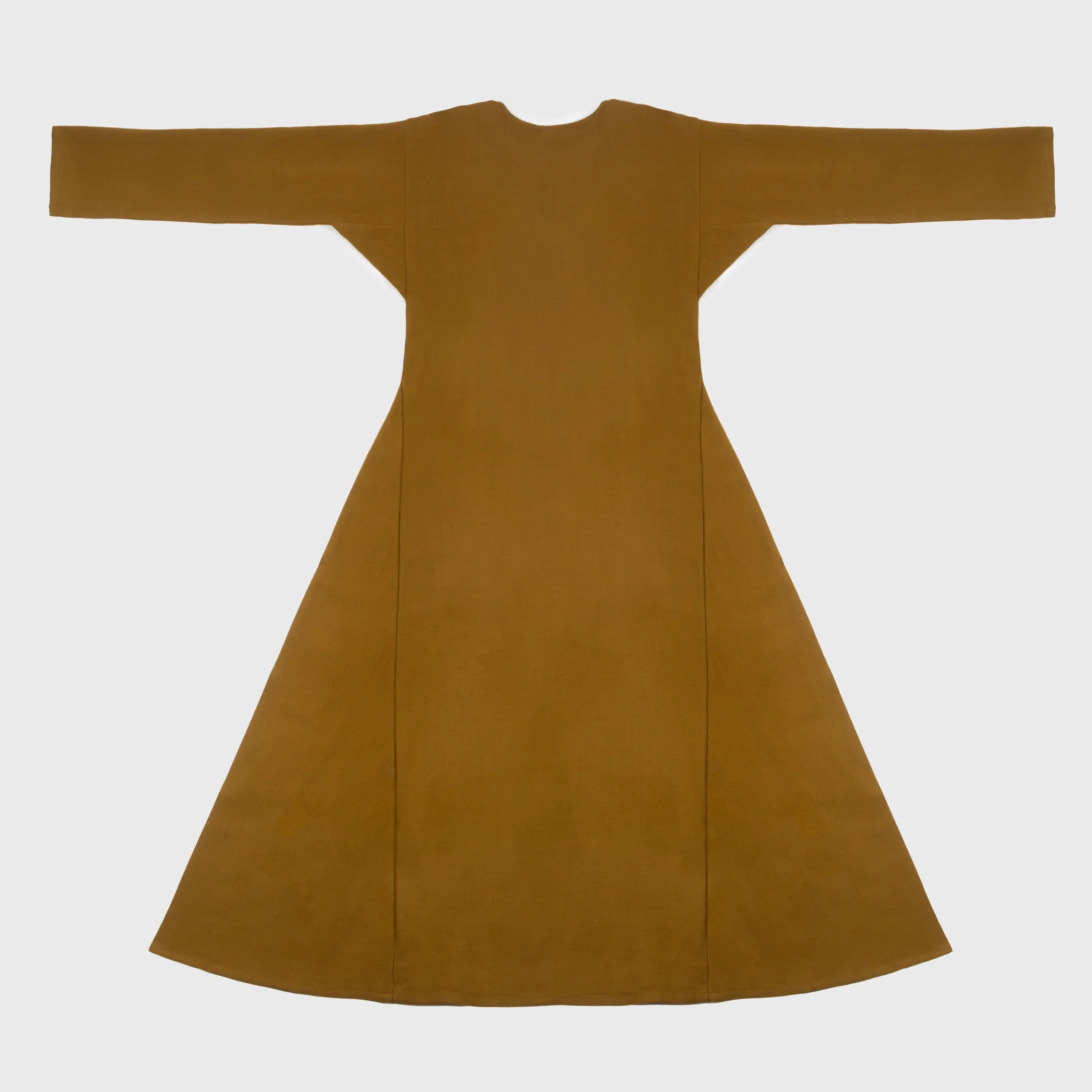 Viking Dress, Wool Twill, Mustard - Image 4