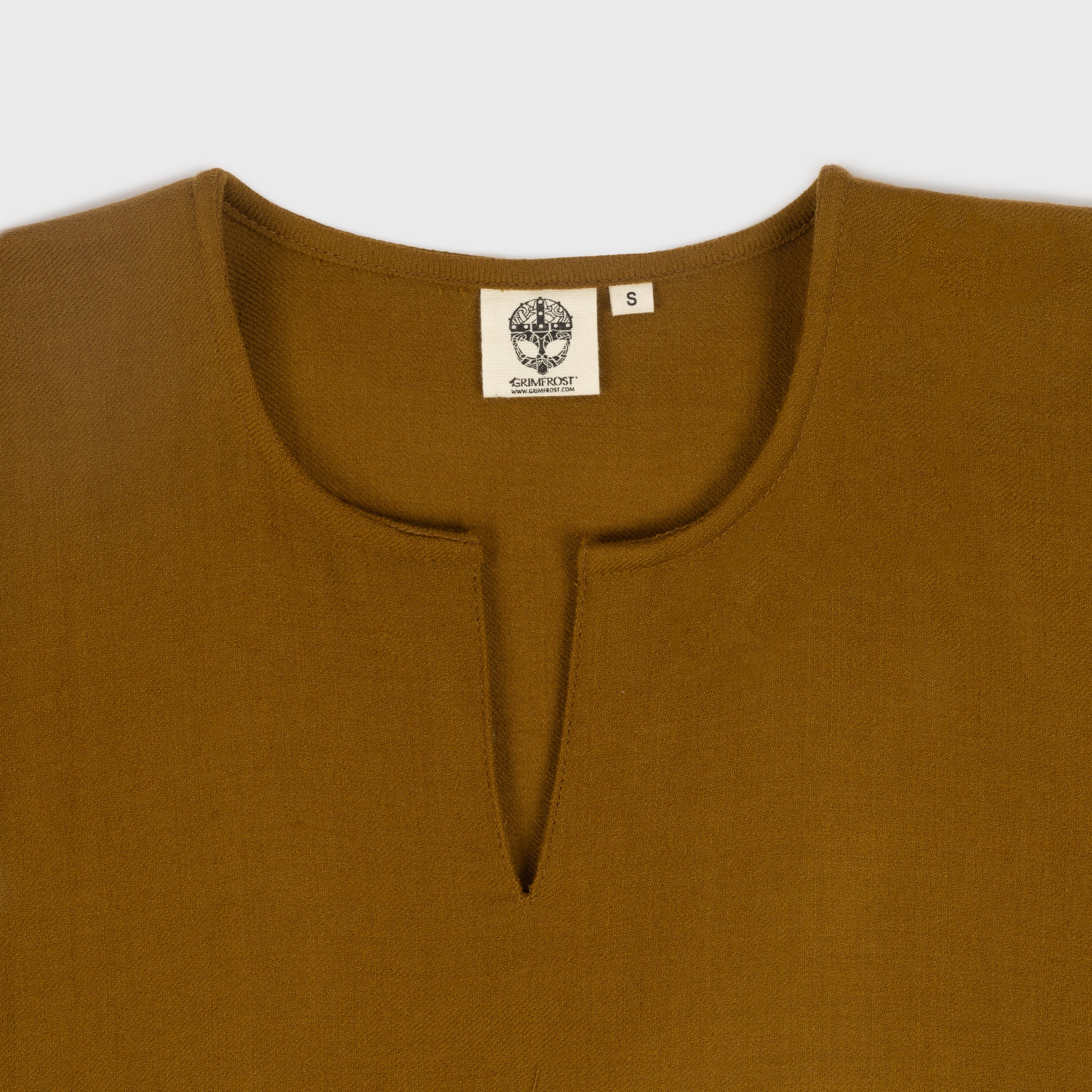 Viking Dress, Wool Twill, Mustard - Image 6