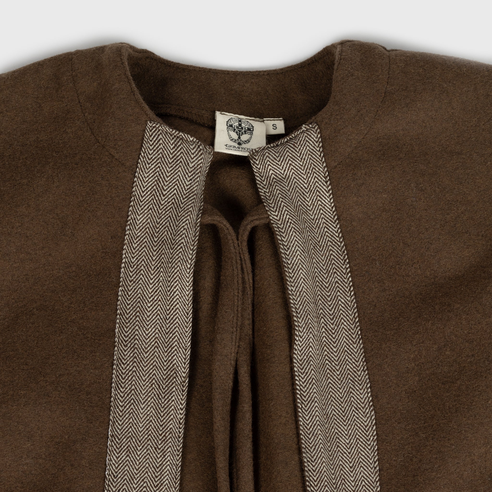 Viking Half-Circle Cloak, Brown - Image 4