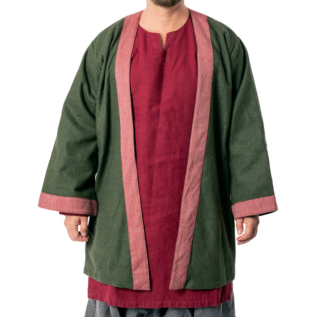 Viking Klappenrock Coat, Green - Image 2